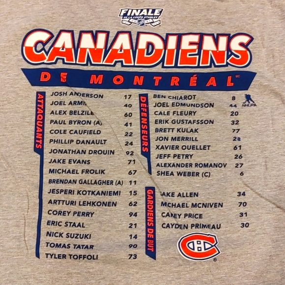 COPY - Men's Large Montreal Canadiens Finale Shirt - Picture 3 of 6